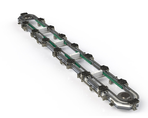 支撑+链条环形导轨